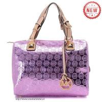 michael kors grayson logo groot purper boekentassen Verkoop Amsterdam gtql4115